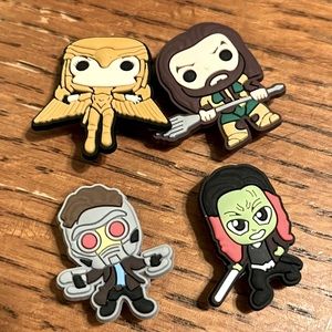 Jibbitz Charms for crocs Guardian of the galaxy New set of 4